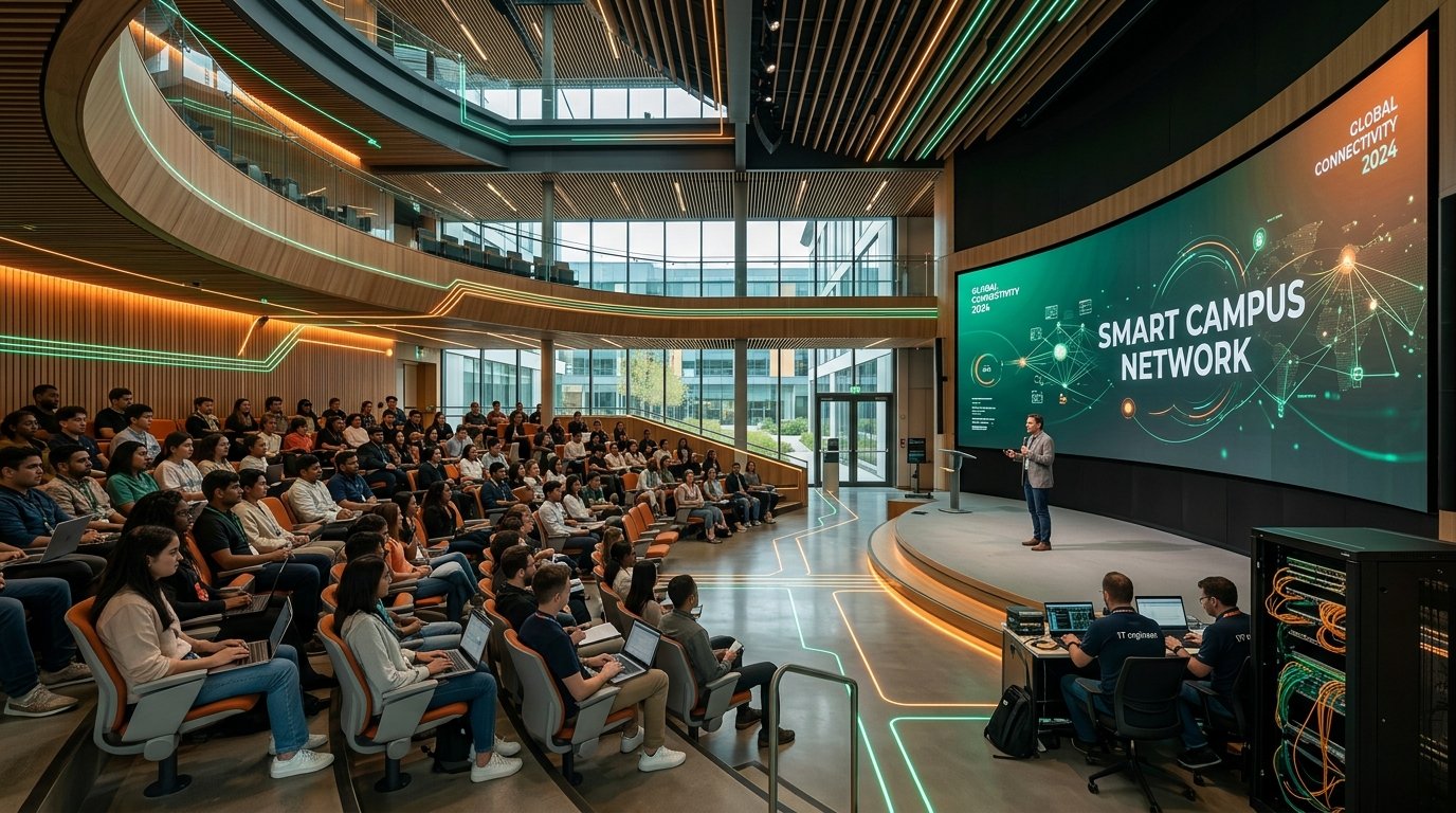 Sophisticated Smart Campus Digital Amphitheater and University Network Operations